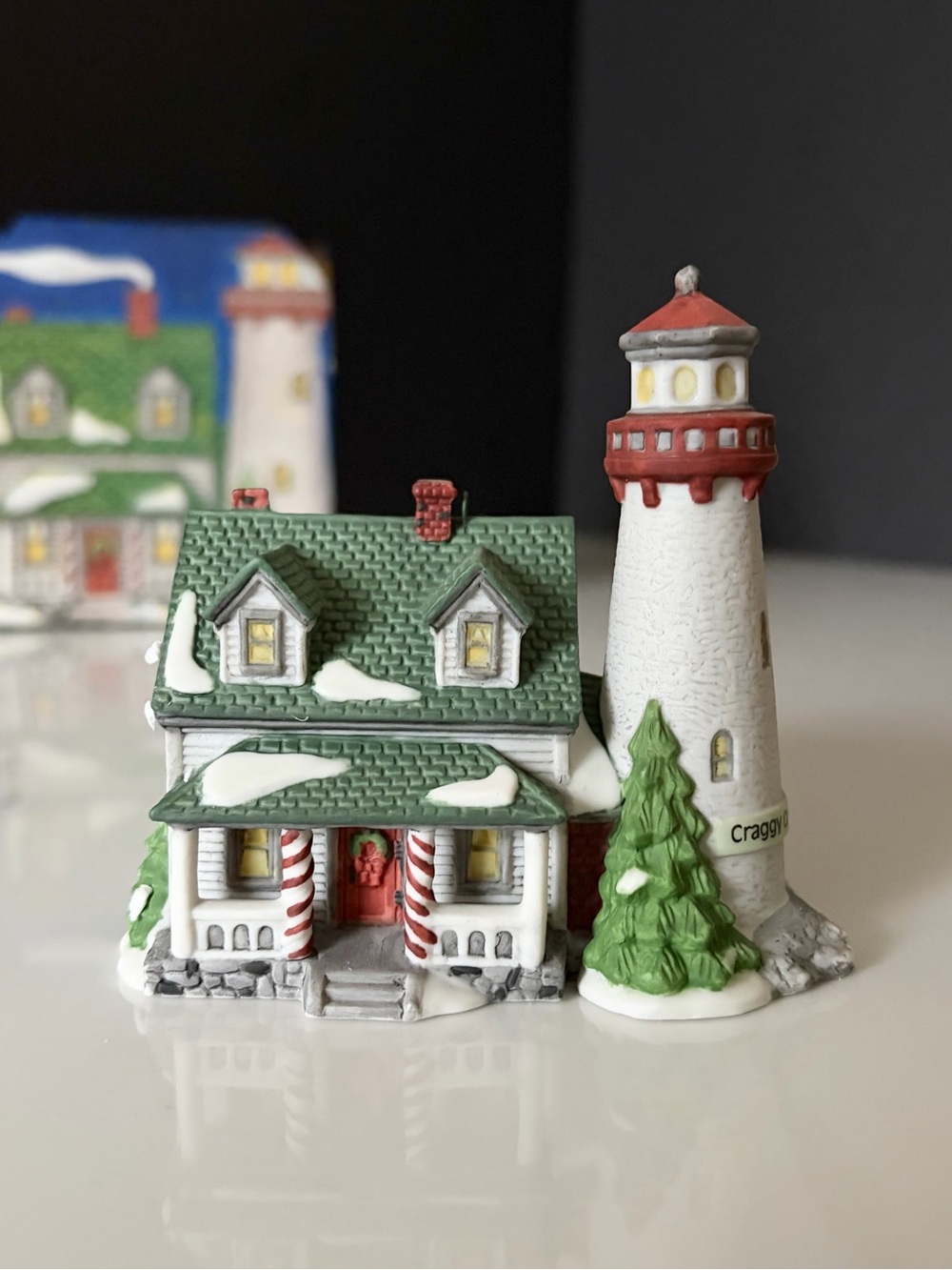 "Craggy Cove Lighthouse" Ornament - New England Snow Village by Dept. 56